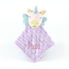 Arrullo Bebe Peluche Unicornio Doudou Et Compagnie Rosa Y Blanco